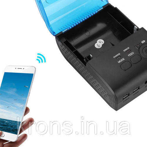 Термопринтер мобильный, POS, Bluetooth 4.0 чековый принтер 58мм 5805DD - фото 5 - id-p851217336