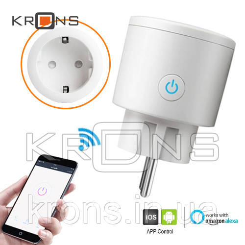 Розумна Wi-Fi розетка 220В 16А тижневий таймер Smart Life BSD33