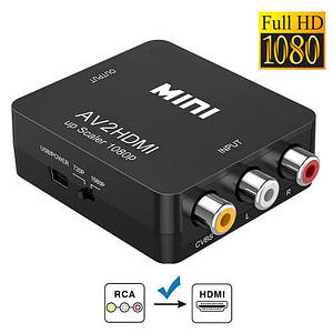 Конвертер AV RCA - HDMI відео, аудіо, FullHD 1080p