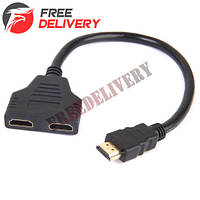 Сплиттер HDMI - 2 HDMI, разветвитель, коммутатор