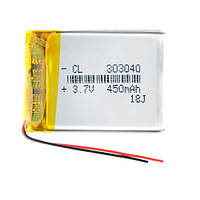 Аккумулятор 303040 Li-pol 3.7В 450мАч для RC моделей DVR GPS MP3 MP4
