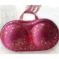 Органайзер — сумочка для бюстгальтерів (із сіточкою) рожевий у серця