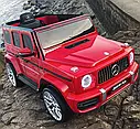 Дитячий електромобіль джип Mercedes G63 AMG червоний гелик, фото 5