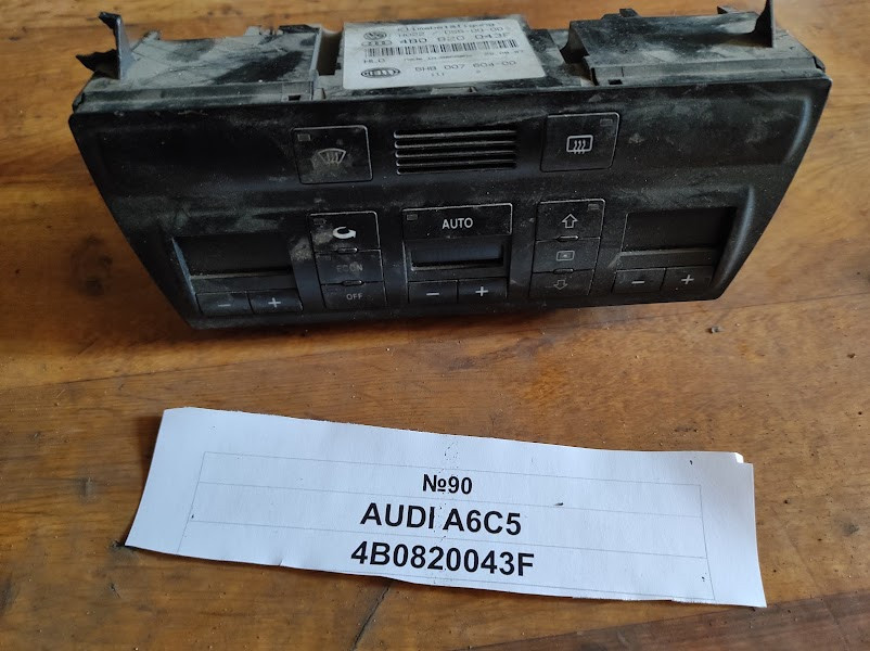 No90 Б/у Блок управління пічкою / клімат-контролем 4B0820043F для Audi A6 C5 1997-2004