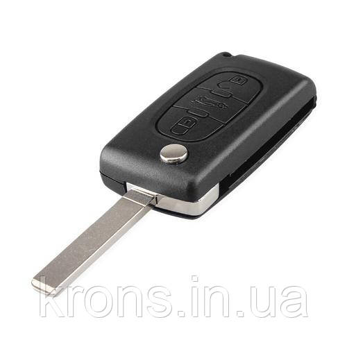 Викидний ключ, корпус під чіп, 3кн DKT0269, Peugeot, ніша CE0536, VA2