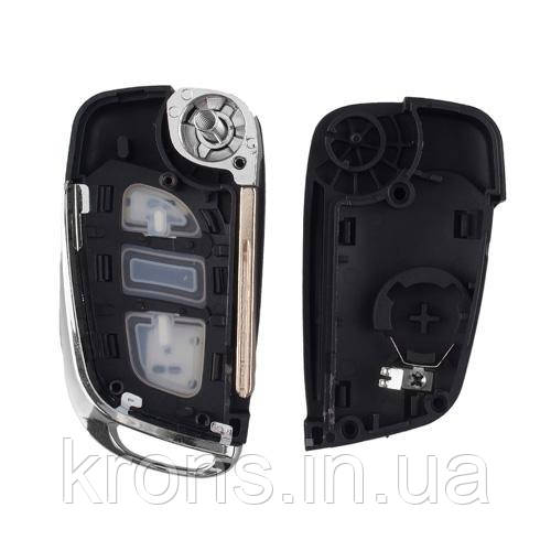 Викидний ключ, корпус під чіп, 2кн DKT0269, Citroen, ніша CE0536, HU83