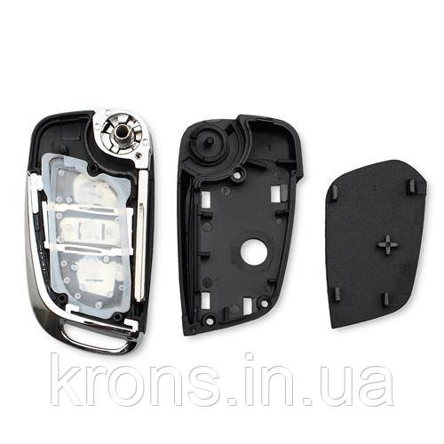 Викидний ключ, корпус під чіп, 3кн, Peugeot, ніша CE0523, VA2, NEW