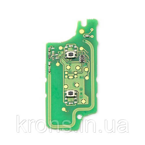 Плата викидного ключа Peugeot 2кн, PCF7961 ID46, CE0536, ASK
