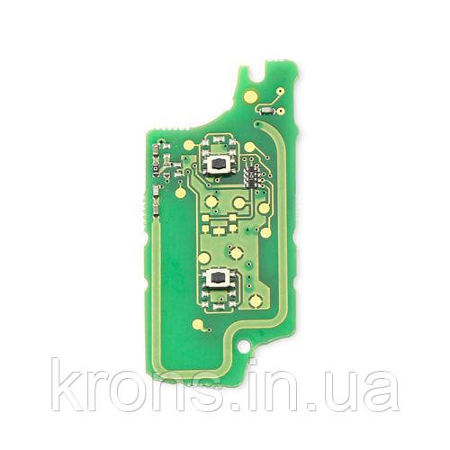 Плата викидного ключа Peugeot 2кн, PCF7961 ID46, CE0536, FSK