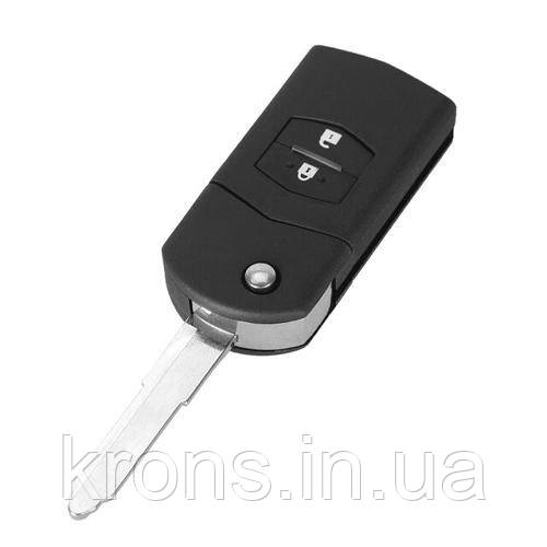 Викидний ключ, корпус під чіп, 2кн, Mazda
