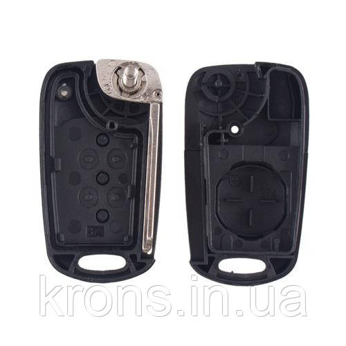Викидний ключ, корпус під чіп, 3кн, KIA, HY14