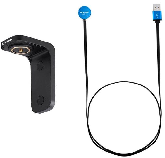 Зарядний пристрій Olight L-DOCK KIT з магнітним тримачем, кріплення на стіну (136786) 2370.30.88, фото 1