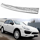 Захисна накладка на задній бампер для Porsche Cayenne 2010-2014, Lift 2014-2017 /нерж.сталь/