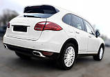 Захисна накладка на задній бампер для Porsche Cayenne 2010-2014, Lift 2014-2017 /нерж.сталь/, фото 4