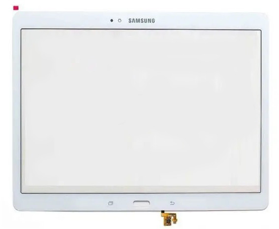 Корпусное стекло Samsung T800 Galaxy Tab S 10.5, T805 Galaxy Tab S 10.5 LTE White - фото 1 - id-p1598126517