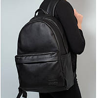 Женский городской рюкзак с отделением для ноутбука черного цвета