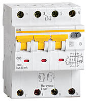 Диферен автомат IEK 4Р 10А 10мА АВДТ 34 ІЕК , MAD22-6-010-C-10 ІЕК, Диференціальний автоматичний вимикач