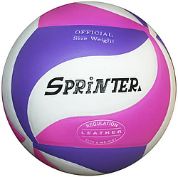 М' яч волейбольний Sprinter VS5007, 5 розмір; білий, рожевий