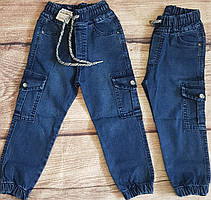 Джинсові джогери для хлопчика 3-7 років (сині) гурт вир. Туреччина
