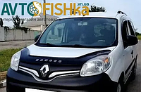 Дефлектор капота мухобойка на Renault Kangoo 2013-2020/после рестайлинга.