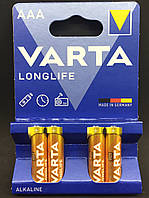 Батарейки Varta LongLife LR03 AAA (щелочные-alkaline)