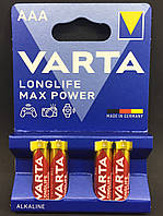 Батарейки Varta LongLife MAX POWER LR03/AАA BL4