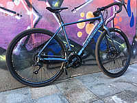 Гравийный велосипед DeMARCHE Gravel Point 28" SORA (рама L, 18S, 2х9) серый матовый