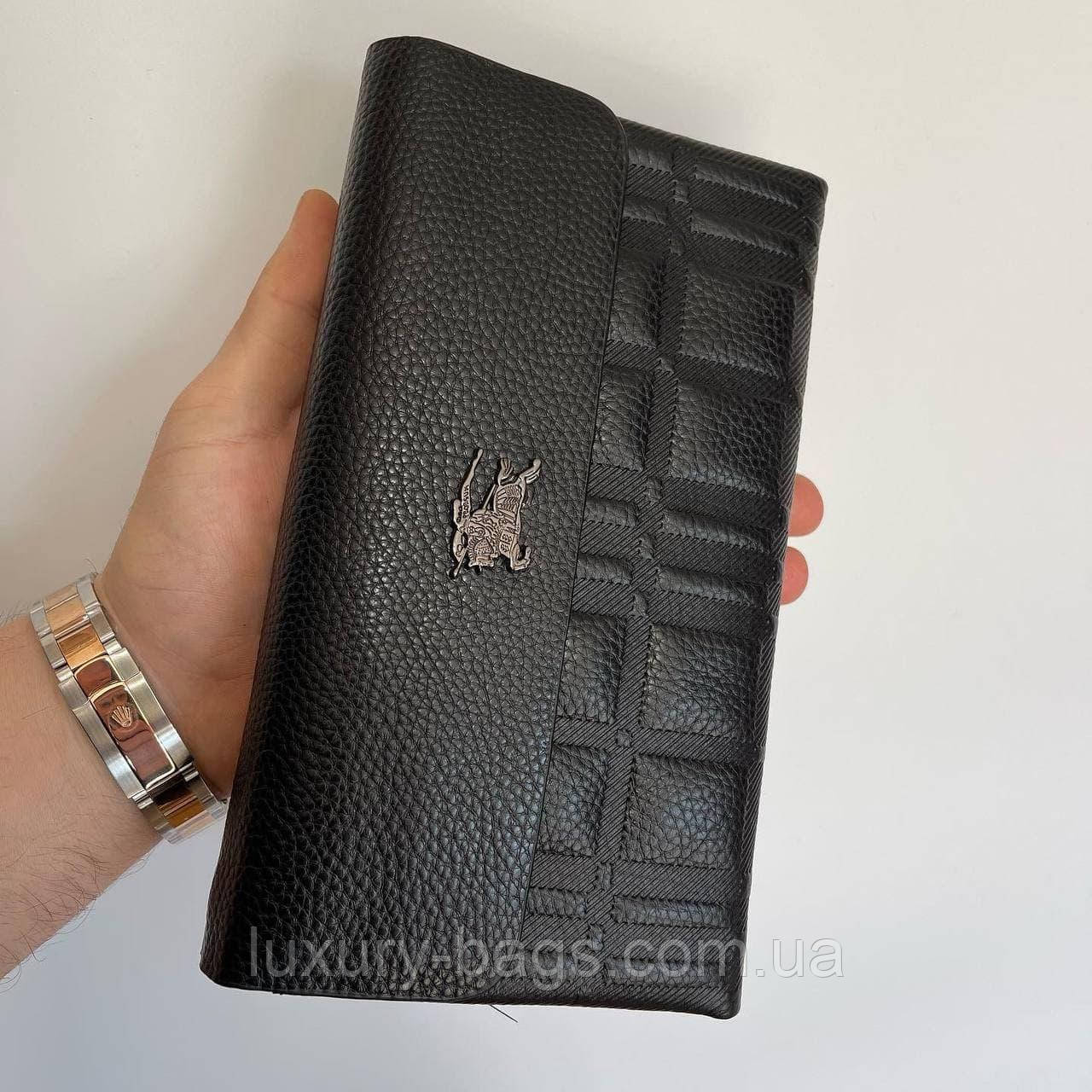 Шкіряний чоловічий клатч Burberry