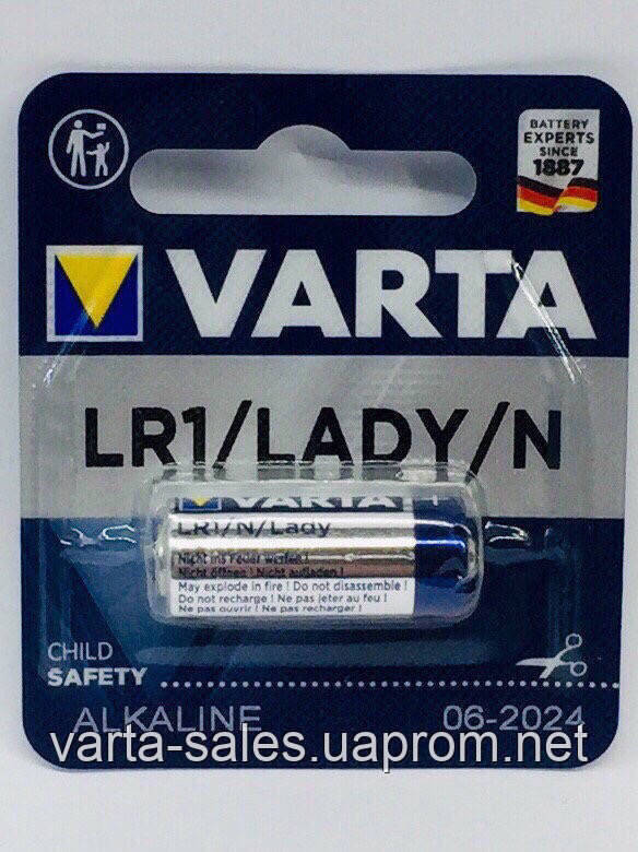 Батарейка щелочная Varta LR1 - фото 3 - id-p4165973