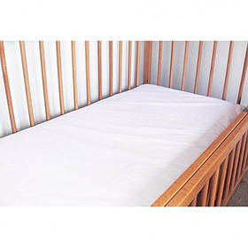 Непромокальний наматрацник у дитяче ліжечко (120*60*18) з гумкою по всьому периметру BST Білий