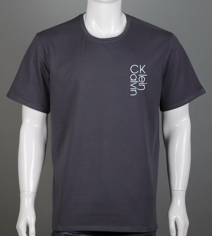 Футболка батал Calvin Klein 2260б (Уп.4шт 3XL,4XL), Графіт