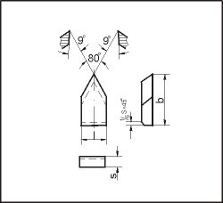 Твердосплавна Пластина напайная 23130 Т5К10, фото 1