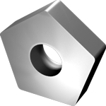 Твердосплавна Пластина п'ятигранна змінна 10113 (PNUA)-110408, фото 1