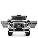 Дитячий електромобіль джип Mercedes G63 AMG серебристий лак гелік, фото 6