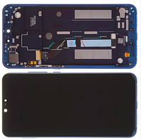 Дисплей Xiaomi Mi 8 Lite модуль в сборе с тачскрином и рамкой, HC, синий