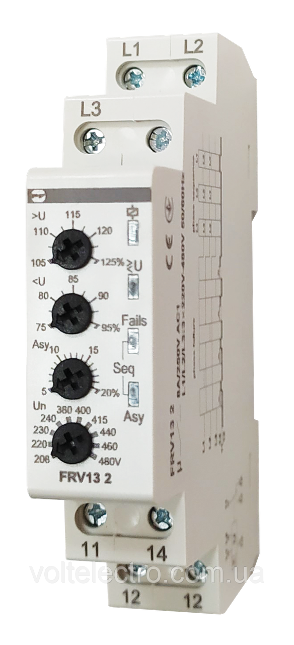 Реле контролю напруги FRV13 2 3x208-480V AC, фото 1
