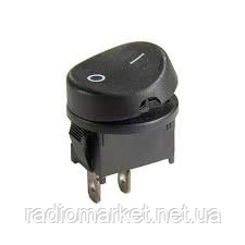 Перемикач клавішний Daier KCD1-11-101 BK, ON-OFF, 2pin, фото 1