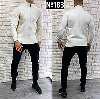 Стильный мужской шерстяной свитер, ткань "Вязка" 46, 48, 50 размер 46 (№183) 48