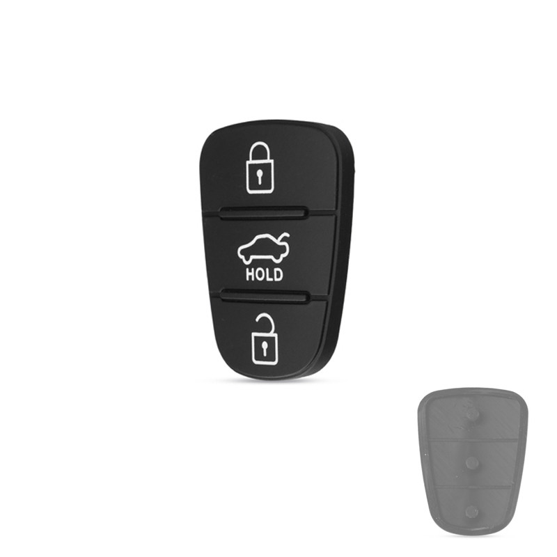 Кнопки для викидного ключа Hyundai Kia, 3кн Hold, гумові, фото 1