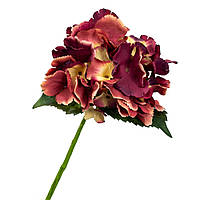 Квітка штучна "Гортензія", помаранчева, 36 см