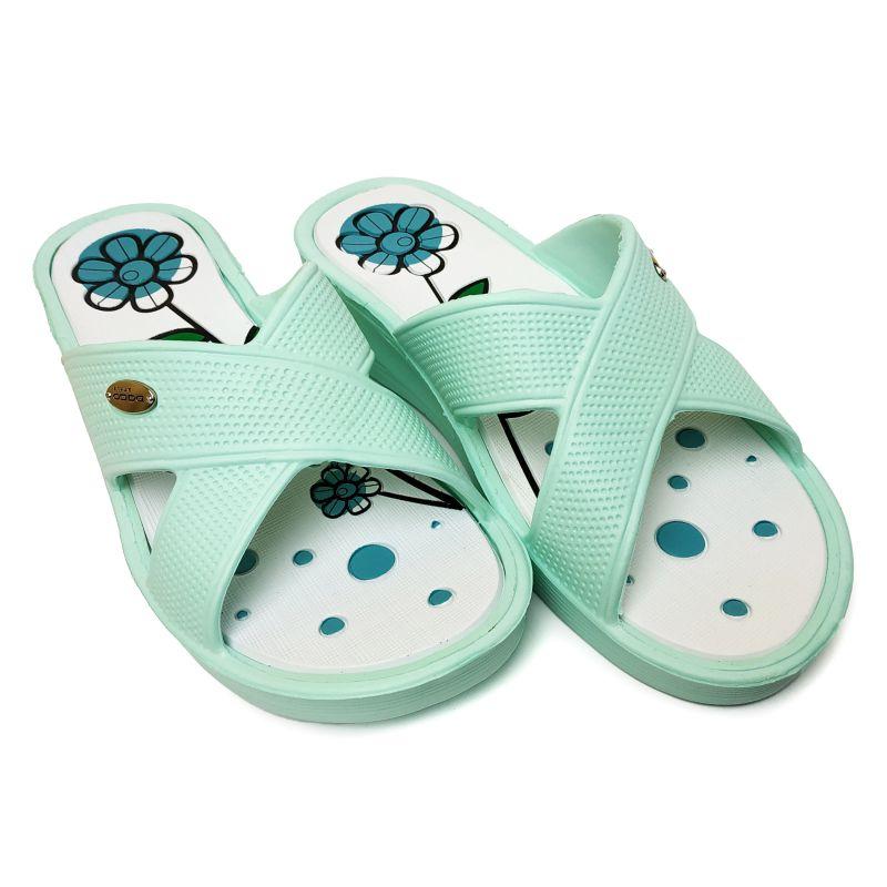 Шльопанці жіночі на танкетці Даго м'ятні 1237, фото 1