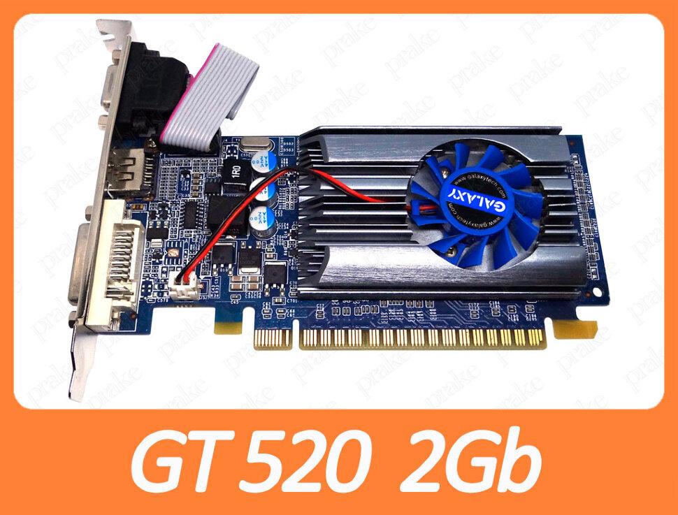 Відеокарта Galaxy Geforce GT 520 2Gb PCI-Ex DDR3 64bit (DVI + HDMI + VGA)