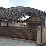 Навіс арочний для автомобіля для будинку, фото 2