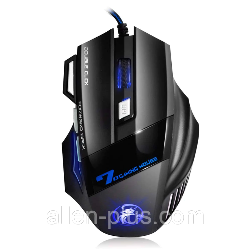 Миша ігрова безшумна з подвійним кліком iMice E-Sports X7 (5500 DPI) GAMING double click USB