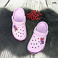Крокси сабо підліткові для дівчинки бузкові Dago Style р-р 33-36, фото 5