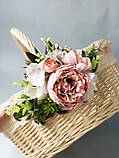Великодній кошик білий з декором, фото 3
