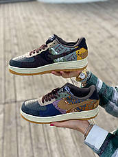Чоловічі кросівки Nike Air Force 1 Low Travis Scott Cactus Jack Multicolor ALL02520, фото 4