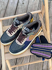 Чоловічі кросівки Nike Air Force 1 Low Travis Scott Cactus Jack Multicolor ALL02520, фото 5