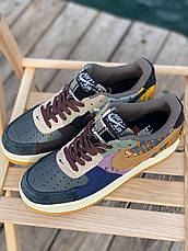 Чоловічі кросівки Nike Air Force 1 Low Travis Scott Cactus Jack Multicolor ALL02520, фото 6