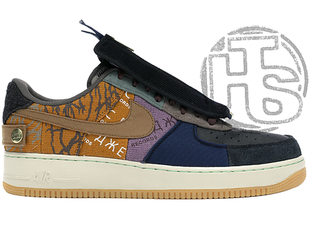 Жіночі кросівки Nike Air Force 1 Low Travis Scott Cactus Jack Multicolor ALL02520, фото 1